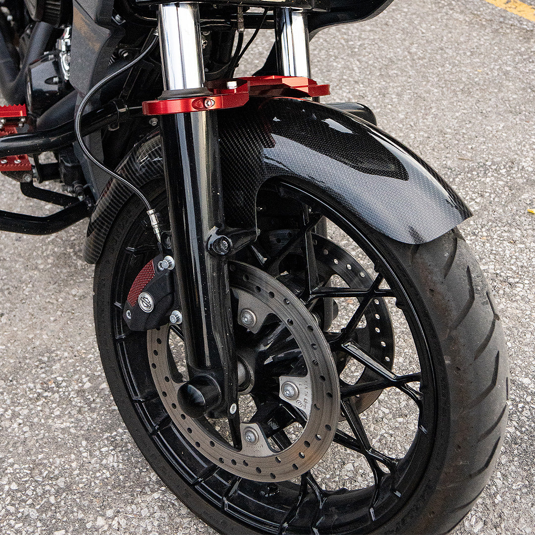 ハーレーDTF performanceカーボンダッシュパネル DTF Performance KRK Carbon Fiber Dash Panel for 2008-2019 Harley