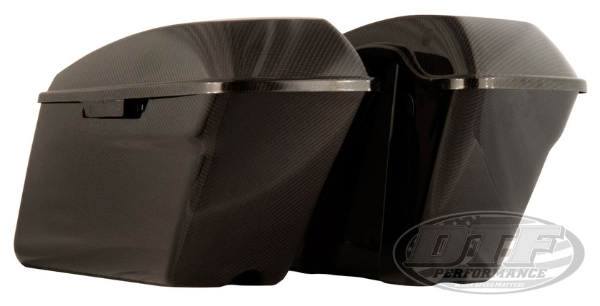 2014-2023 Touring Models Saddle Bags with Flame Lids