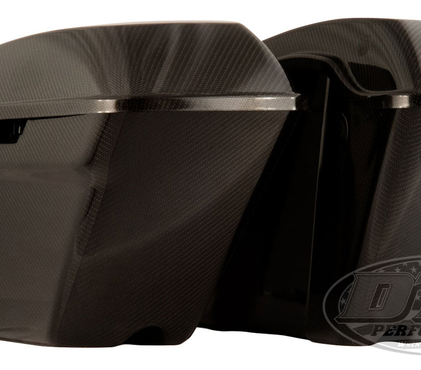 2014-2023 Touring Models Saddle Bags with Flame Lids