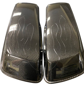 2009-2023 Touring Models Flame Saddle Bag Lids