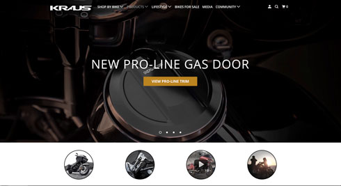 Kraus Motor Co. home page screen capture